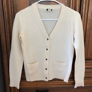 J. Crew Wool/Cashmere Cardigan